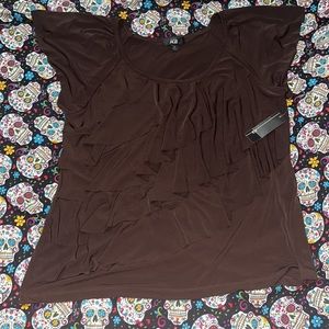 AGB Women Ruffle Blouse Top